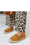 Brązowe espadryle z cyrkoniami Abia - Solea Brązowe espadryle z cyrkoniami Abia - Solea
