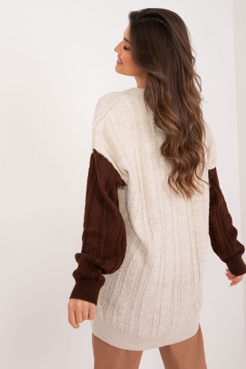 Sweter Damski Model BA-SW-0549.32 Brown - Badu Sweter Damski Model BA-SW-0549.32 Brown - Badu
