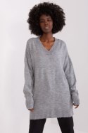Sweter Damski Model BA-SW-0577.36X Grey - Badu Sweter Damski Model BA-SW-0577.36X Grey - Badu