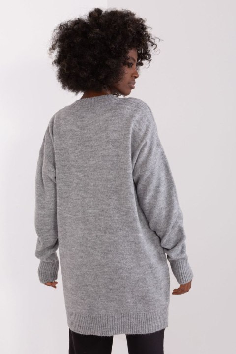 Sweter Damski Model BA-SW-0577.36X Grey - Badu Sweter Damski Model BA-SW-0577.36X Grey - Badu