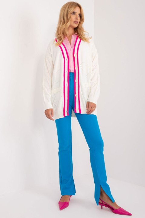 Sweter Damski Model BA-SW-12055.14X Ecru - Badu Sweter Damski Model BA-SW-12055.14X Ecru - Badu