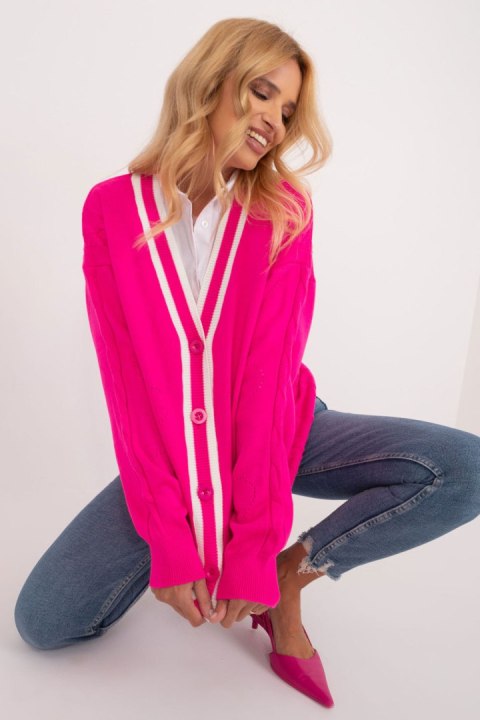 Sweter Damski Model BA-SW-12055.14X Fluo Pink - Badu Sweter Damski Model BA-SW-12055.14X Fluo Pink - Badu