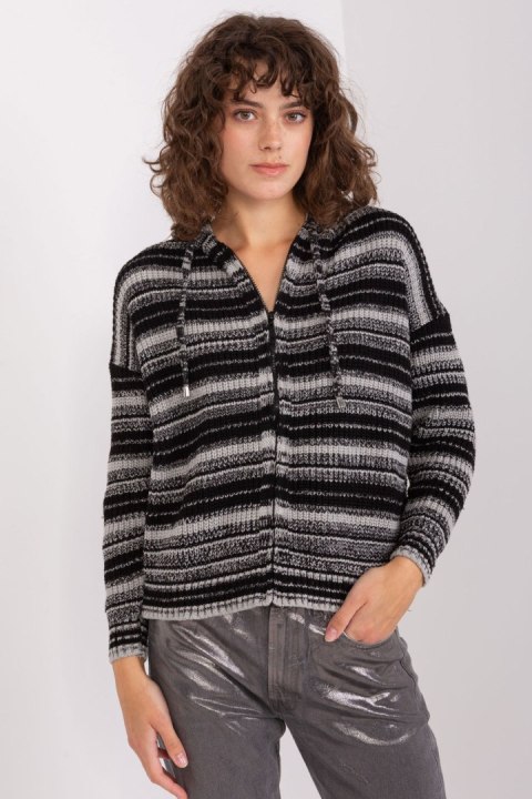Sweter Damski Model BA-SW-8000.56P Grey/Black - Badu Sweter Damski Model BA-SW-8000.56P Grey/Black - Badu