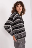 Sweter Damski Model BA-SW-8000.56P Grey/Black - Badu Sweter Damski Model BA-SW-8000.56P Grey/Black - Badu
