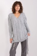 Sweter Damski Model BA-SW-8027.85P Grey - Badu Sweter Damski Model BA-SW-8027.85P Grey - Badu