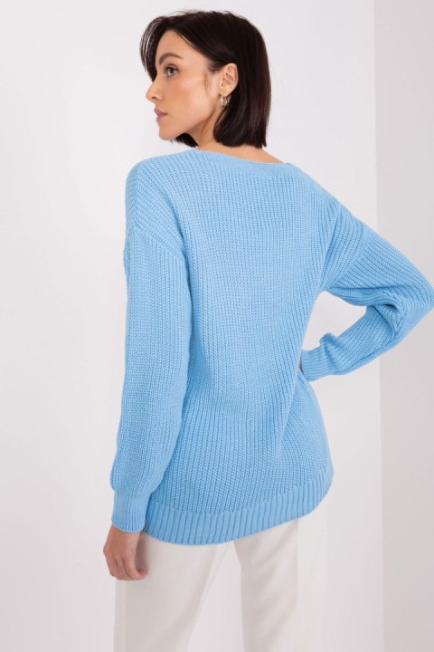 Sweter Damski Model BA-SW-8028.32 Light Blue - Badu Sweter Damski Model BA-SW-8028.32 Light Blue - Badu