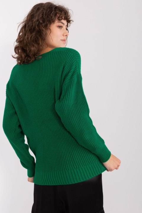 Sweter Damski Model BA-SW-8028.36P Dark Green - Badu Sweter Damski Model BA-SW-8028.36P Dark Green - Badu