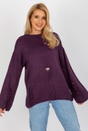 Sweter Damski Model BA-SW-8043.03 Dark Violet - Badu Sweter Damski Model BA-SW-8043.03 Dark Violet - Badu