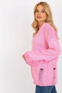 Sweter Damski Model BA-SW-8043.08X Pink - Badu Sweter Damski Model BA-SW-8043.08X Pink - Badu