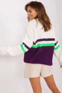 Sweter Damski Model BA-SW-8054.91P Dark Violet - Badu Sweter Damski Model BA-SW-8054.91P Dark Violet - Badu