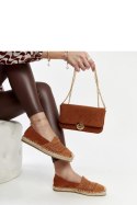 Brązowe ażurowe espadryle Gordana - Solea Brązowe ażurowe espadryle Gordana - Solea