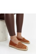 Brązowe ażurowe espadryle Gordana - Solea Brązowe ażurowe espadryle Gordana - Solea