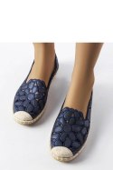 Granatowe ażurowe espadryle Lamarre - Solea Granatowe ażurowe espadryle Lamarre - Solea