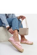 Jasnoróżowe espadryle z połyskiem na platformie Caithlin - Solea Jasnoróżowe espadryle z połyskiem na platformie Caithlin - Solea