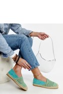 Miętowe ażurowe espadryle Gordana - Solea Miętowe ażurowe espadryle Gordana - Solea