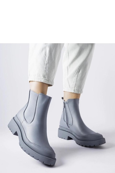 Szare gumowe botki Detis - Solea Szare gumowe botki Detis - Solea