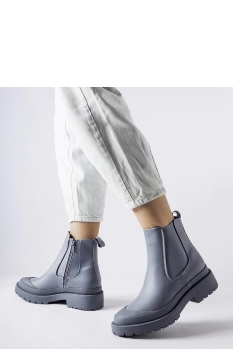 Szare gumowe botki Detis - Solea Szare gumowe botki Detis - Solea