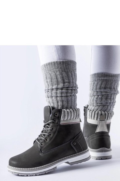 Szare ocieplane traperki Perillard - Solea Szare ocieplane traperki Perillard - Solea