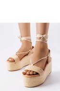 Beżowe espadryle na platformie Silvetta - Solea Beżowe espadryle na platformie Silvetta - Solea