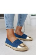 Niebiesko-złote błyszczące espadryle Surana - Solea Niebiesko-złote błyszczące espadryle Surana - Solea