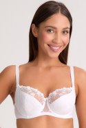 Biustonosz Soft Biustonosz Semi-Soft Model Paris 1302 White - Gaia Biustonosz Soft Biustonosz Semi-Soft Model Paris 1302 White - Gaia
