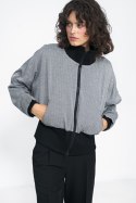 Kurtka w czarną jodełkę KU01 Black - Nife Kurtka w czarną jodełkę KU01 Black - Nife