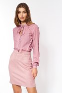 Spódnica Nubukowa różowa spódnica SP64 Pink - Nife Spódnica Nubukowa różowa spódnica SP64 Pink - Nife