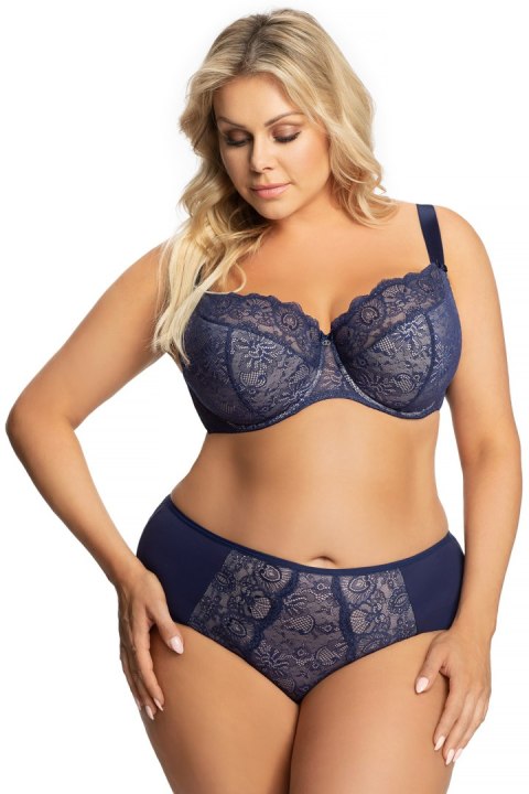 Biustonosz Soft Biustonosz Semi-Soft Model Blanca K357 Navy - Gorsenia Lingerie Biustonosz Soft Biustonosz Semi-Soft Model Blanca K357 Navy - Gorsenia Lingerie