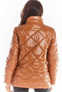 Kurtka Damska Model A384 Pikówka Beige - awama Kurtka Damska Model A384 Pikówka Beige - awama