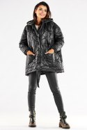 Kurtka Damska Model A536 Black - awama Kurtka Damska Model A536 Black - awama