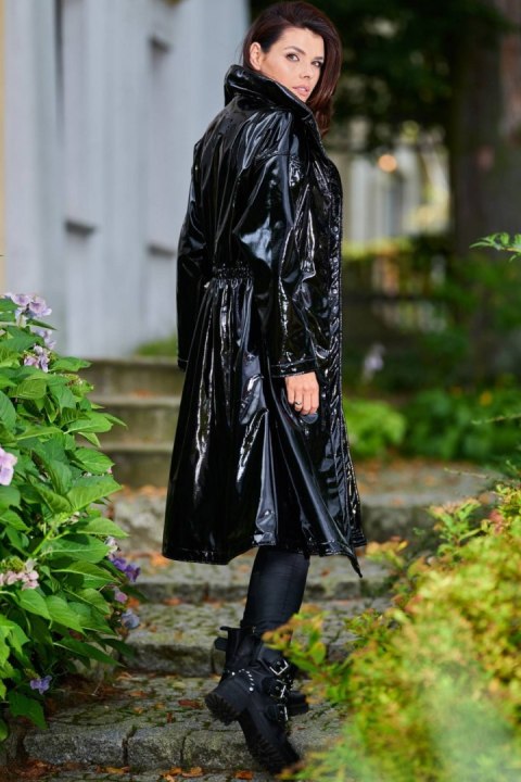 Płaszcz Damski Model A382 Black - awama Płaszcz Damski Model A382 Black - awama