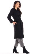Płaszcz Damski Model A464 Black - awama Płaszcz Damski Model A464 Black - awama